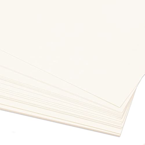 Craftelier - Pack 25 Cartulinas de Doble Cara | Material Ideal para Proyectos de Tarjetería, Scrapbooking y Manualidades | Gramaje 250 gsm | Tamaño A4 (21 cm x 29,7 cm) - Color Blanco Marfil