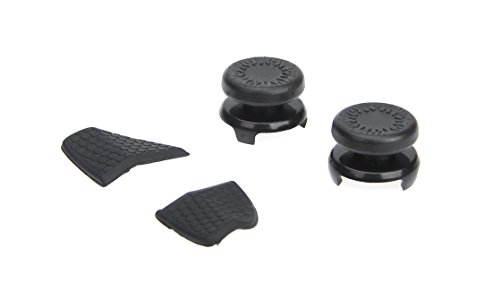 Amazon Basics – Pack de tapones para joysticks y botones de precisión para mando de Xbox One, color negro
