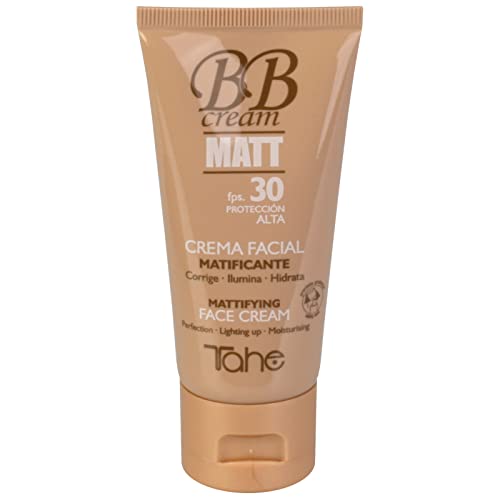 Tahe BB Cream Matt reductora de poros e imperfecciones con FPS 30, 50 ml (Nº 30)