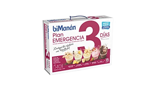 BIMANÁN - Beslim - Sustitutivos para Adelgazar - Plan de Emergencia 3 días - 15 batidos, Blanco, 5 Unidad (Paquete de 1)