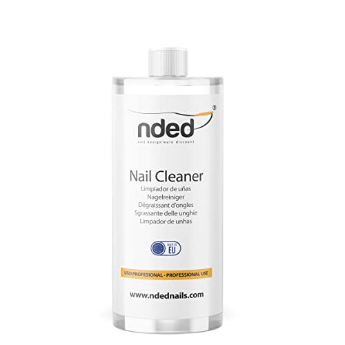 NDED | Nail Cleaner 1000ml | Limpiador para uñas esculpidas | Cleaner para Esmaltes Semipermanentes | elimina la capa de dispersión (pegajosa)