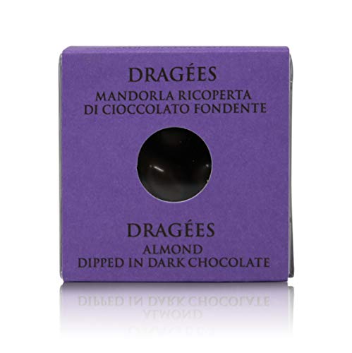Peladillas de almendra cubiertas de chocolate negro 66% cacao, praliné - 120 gr (paquete de 2 piezas)
