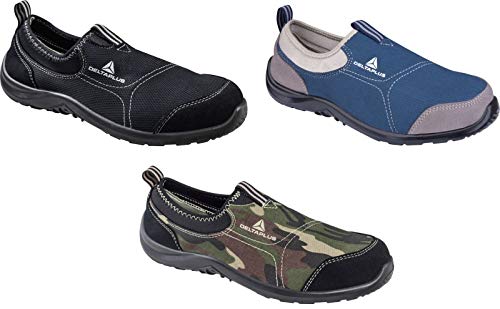 Delta plus calzado - Zapato poliester algodón suela poliuretano talla 42 gris azul