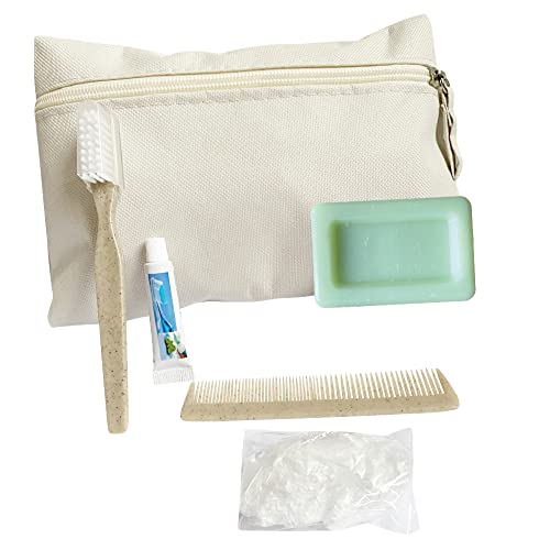 Neceser de Viaje con Kit de higiene Personal 5 en 1 / Bolsa de Aseo con Kit de Limpieza Dental Ideal para equipajes de Viaje/Travel Bag con Bolsa de Aseo para niño o niña