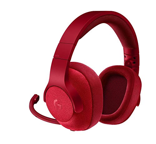 Logitech G433 - Auriculares con micrófono y Cable para Gaming (Sonido Envolvente, PC, Xbox One, PS4, Switch) Rojo (Reacondicionado)