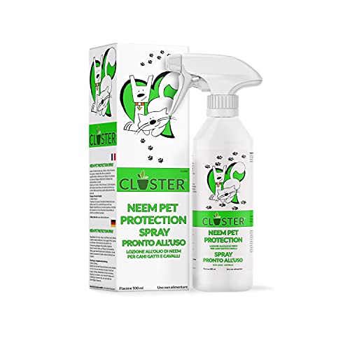 CLOSTER Neem Pet Protection Spray Antiparasitario Insecticida contra Pulgas Y Garrapatas Ácaros Piojos Insectos
