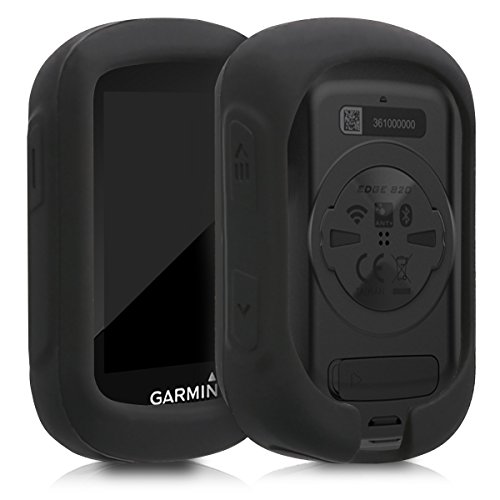kwmobile Carcasa GPS Compatible con Garmin Edge 130/130 Plus - Funda de Silicona para navegdor de Bici - Negro