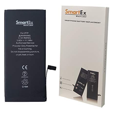 Smartex® Black Label Baterìa Compatible con iPhone 7 Plus - 2900 mAh | Año 2023 | 2 Años de Garantía