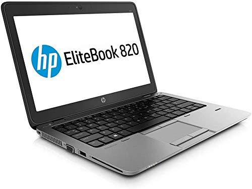 HP EliteBook 820 G2 - PC portátil - 12.5 pulg - (Core i5-5200U / 2.20 GHz, 8GB RAM, SSD 128GB SSD, WiFi, Windows 10, Teclado QWERTY) Modelo Muy rápido (Reacondicionado)