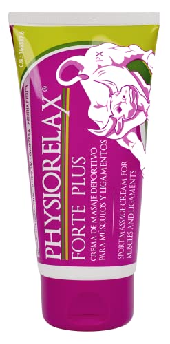 Physiorelax - Forte Plus, Crema de Masaje, Preparación y Recuperación de Músculos y Ligamentos, Antes y Después del Ejercicio, Uso Personal y Profesional, Con Ingredientes de Origen Natural - 75 ml