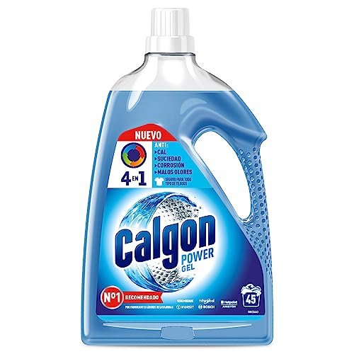 Calgon Gel 4 en 1 - Antical para la lavadora, Anticorrosión, Elimina Olores y Suciedad, en formato gel, 45 dosis, 2,25L