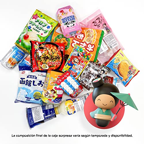 JapanBox Premium: Caja Sorpresa de Dulces Japoneses Importados – Variedad Auténtica de Snacks, Ramen, Chocolates y Bebidas – Galletas Shinchan, Caramelos Exóticos, Dulces Japoneses... – Regalo Ideal