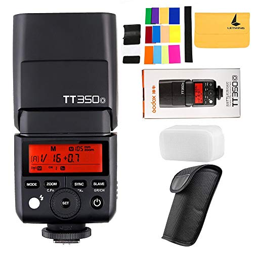 Godox TT350O 2,4 G HSS 1/8000s TTL GN36 Camara Flash Speedlite para Olympus/Panasonic E-M10II,E-M5II,E-M1,E-PL8,E-PL7,E-PL6,E-PL5,DMC-CX85,DMC-G7,DMC-GF1,DMC-LX100 Mirrorless Digital Camera(TT350o)