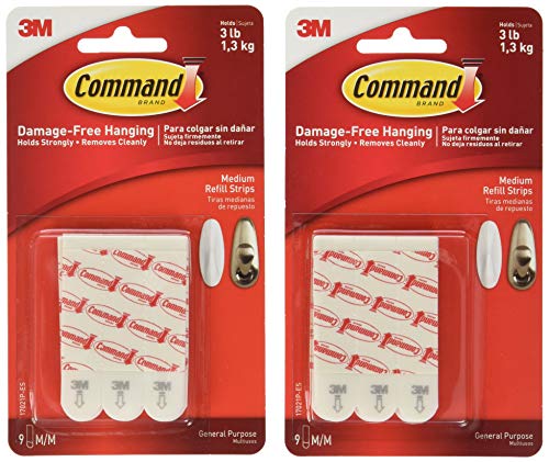Command Medium Mounting Refill Strips, 18-Strip by Command